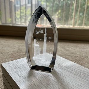 Dubai Glass Paperweight